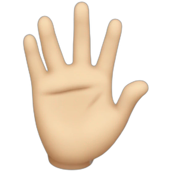 mano che saluta  emoji