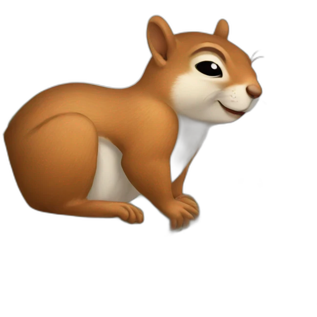 squirrel sleeps emoji
