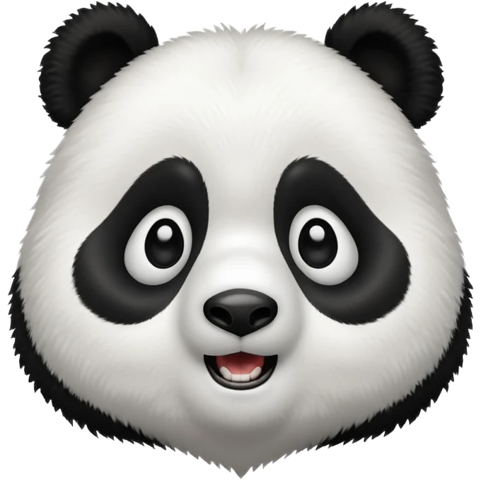 shocked panda bear emoji