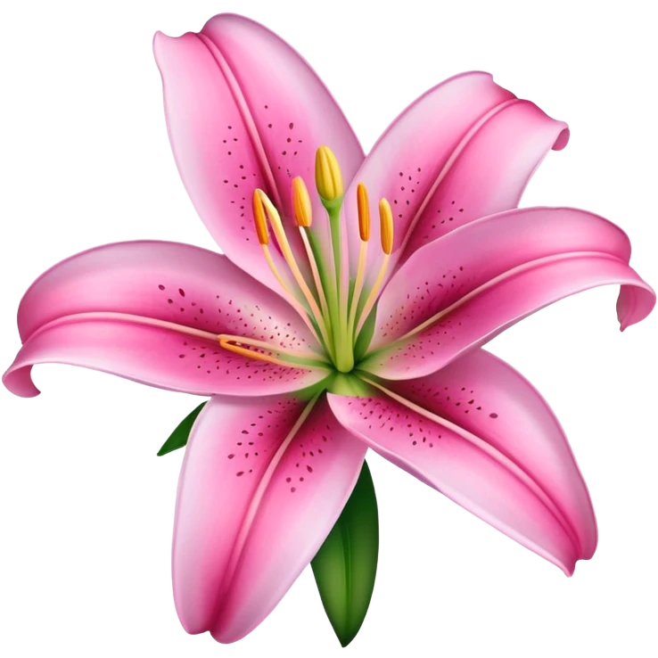 Pink lily  emoji