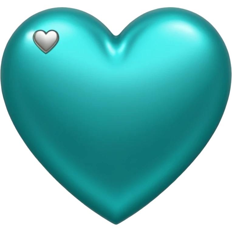 Teal heart with 'da best'  emoji