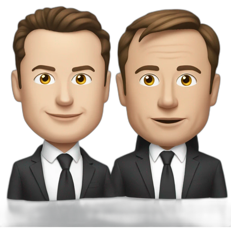 Elon musk et macron emoji
