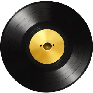 Light beige vinyl record emoji