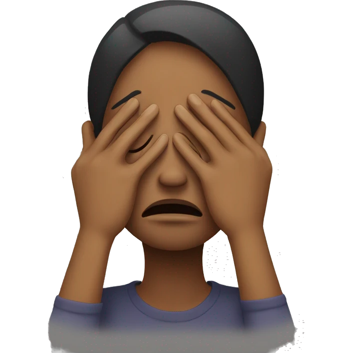 crying while covering face emoji