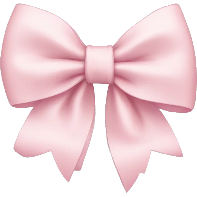 pale pink bow emoji