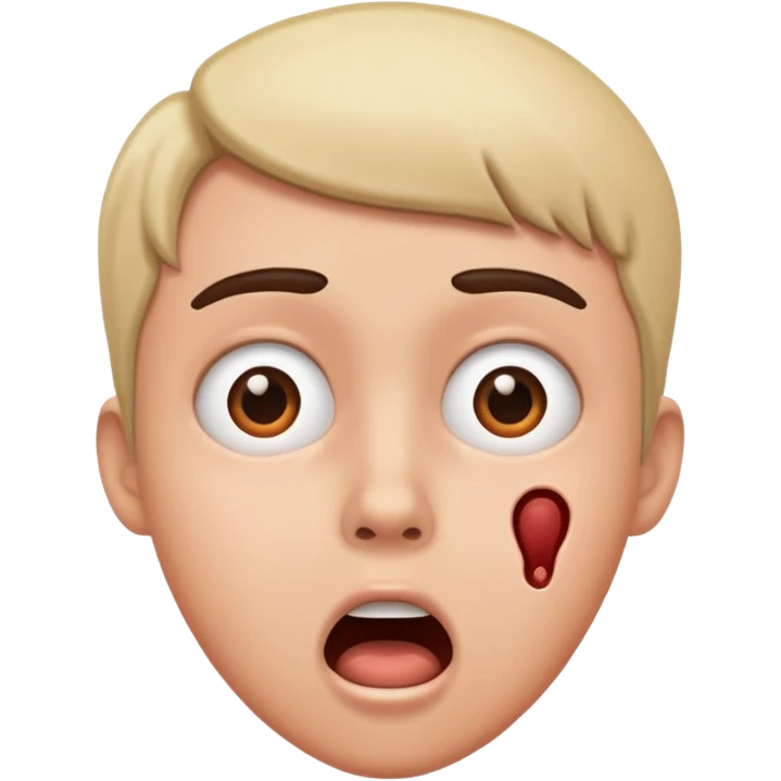 Accidentally attacked by something  emoji