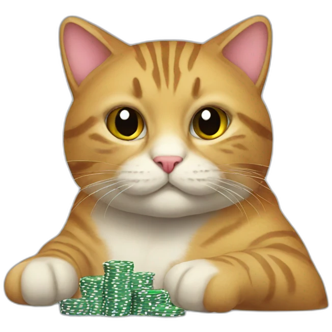 poker cat emoji