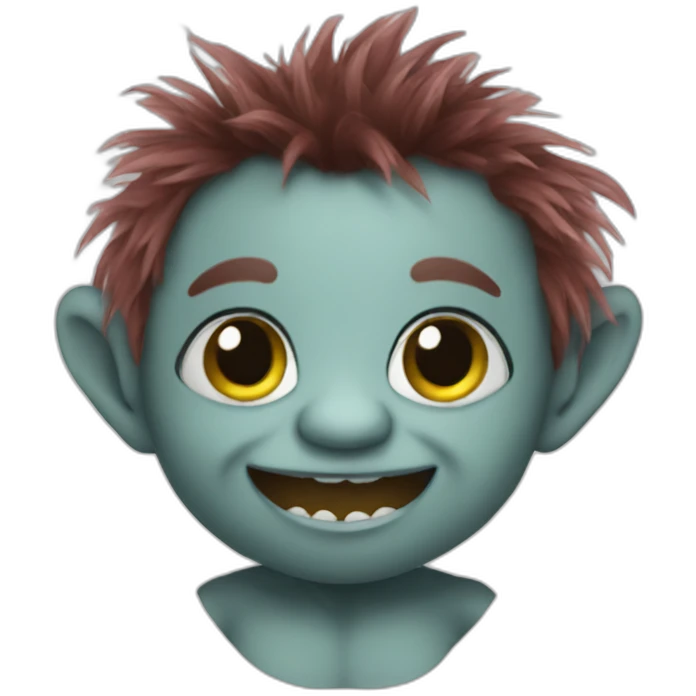 cute troll doll emoji