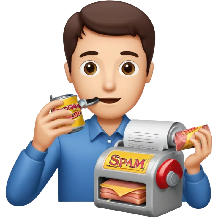 spam meat fax machine emoji
