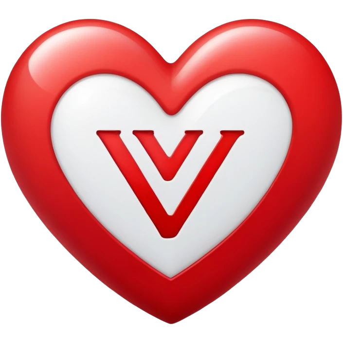 Heart with the letter y inside  emoji