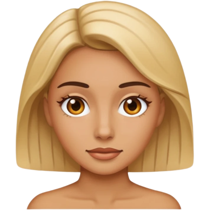 woman with clear skin on skin emoji
