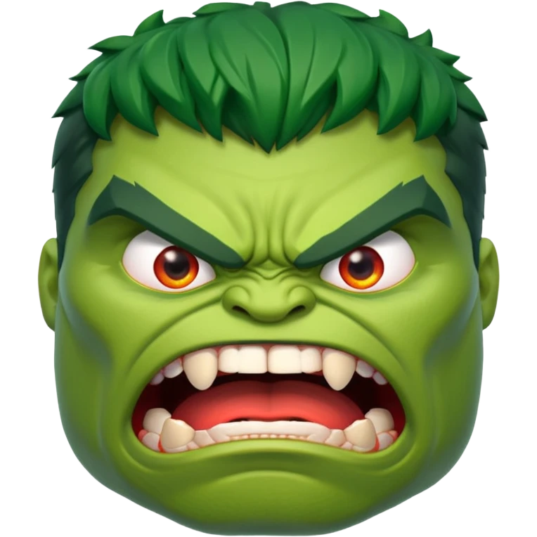 Hulk face emoji