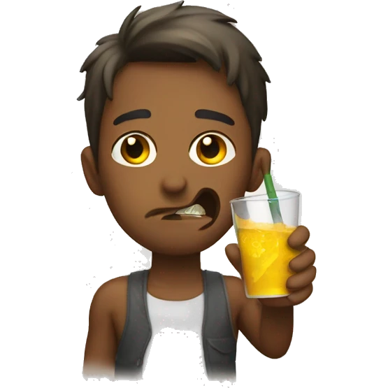 Thirsty emoji mixed with angle emoji  emoji