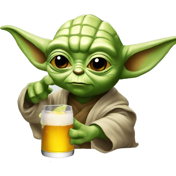 Yoda-drink-beer emoji