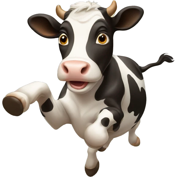 jumping cow emoji