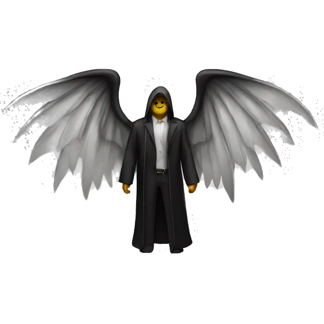 Lucifer wings black colour  emoji