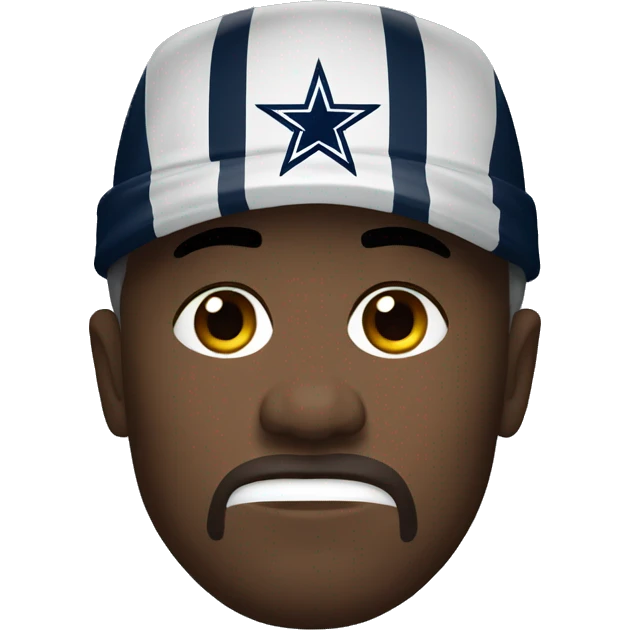 Sad Dallas Cowboys fan emoji