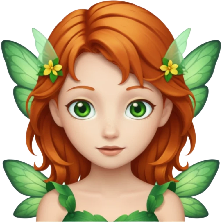 fairy with ginger hair  emoji