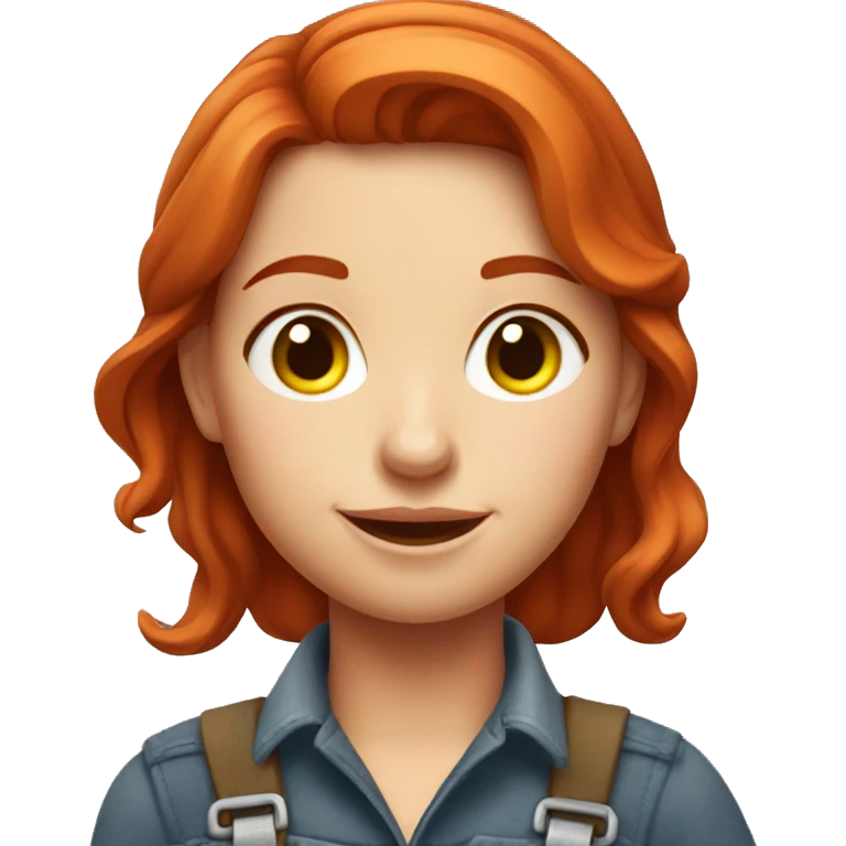redhead farmer girl  emoji