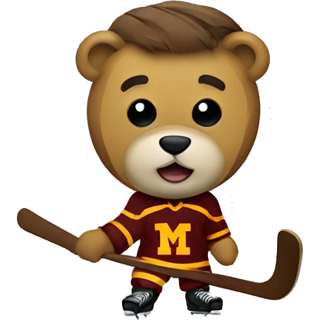 Goldy, the University of Minnesota Hockey Gopher! emoji
