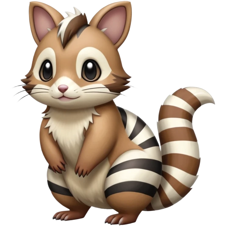 Furret-Linoone-Hybrid (Full body) emoji