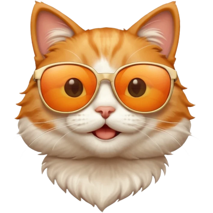 happy Cat wearing sunglasses emoji