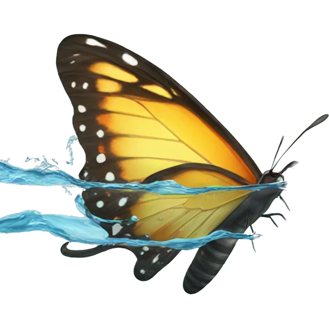 butterfly swimming  emoji