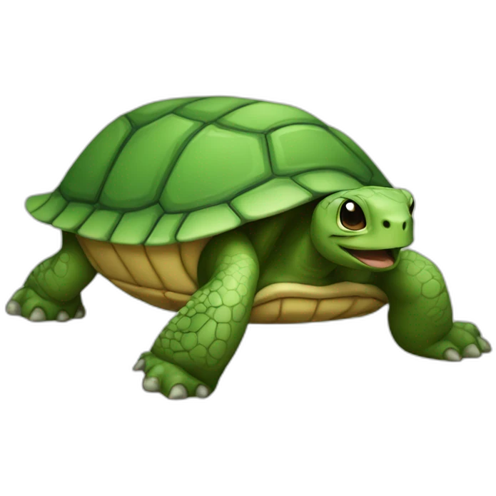 Chat sur tortue emoji