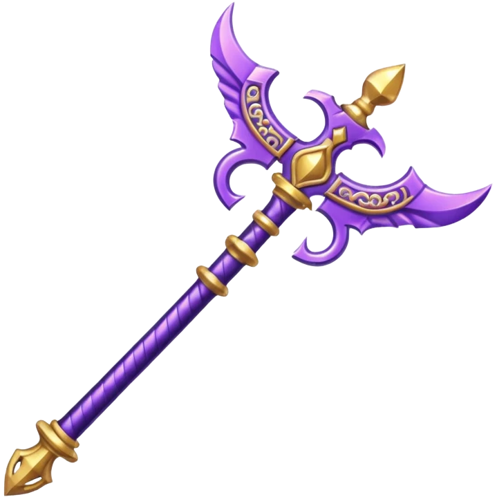Pretty purple classy weapon emoji