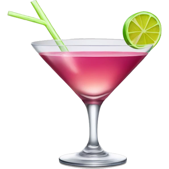 Cosmopolitan cocktail emoji