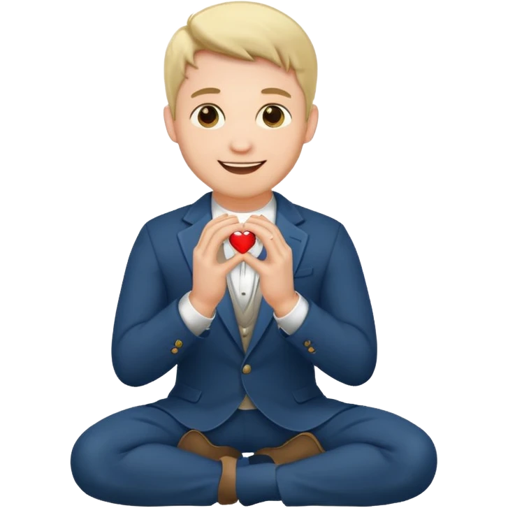 man kneeling and asking for marriage emoji
