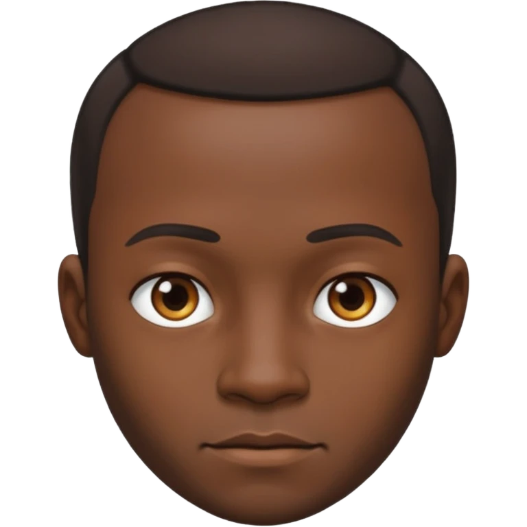 receding hairline black man emoji