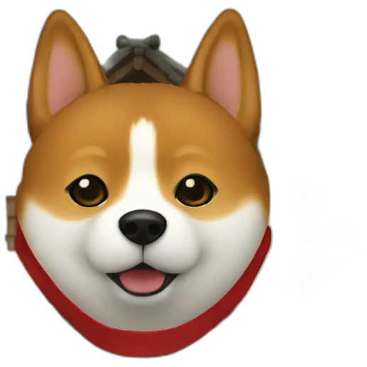 shiba inn with red mask emoji