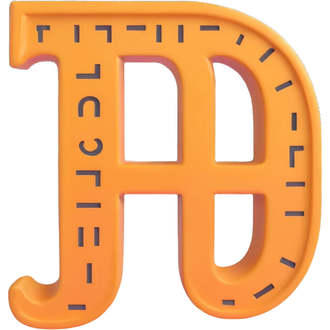  combine the π (pi) math symbol, binary code emerging from it. emoji