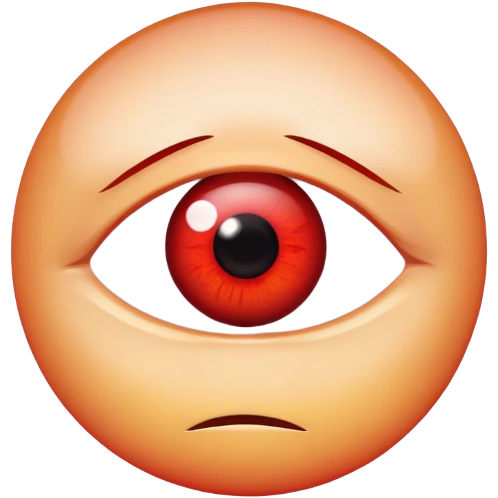 Sad red eye emoji emoji