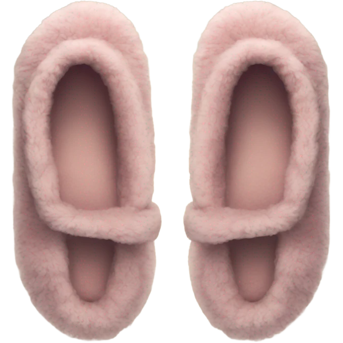 cozy slippers emoji