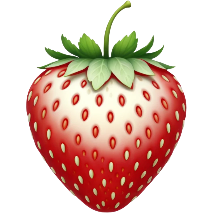 White strawberry emoji