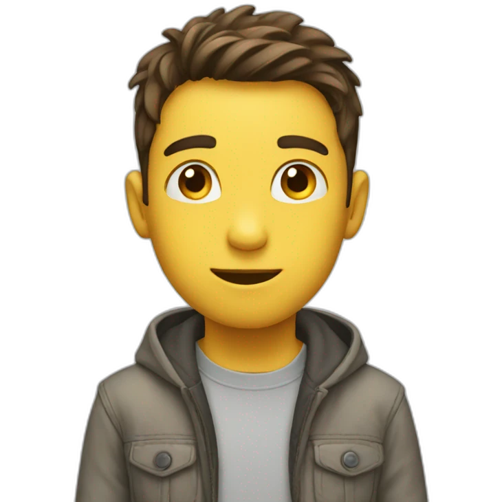 Boys seeing emoji