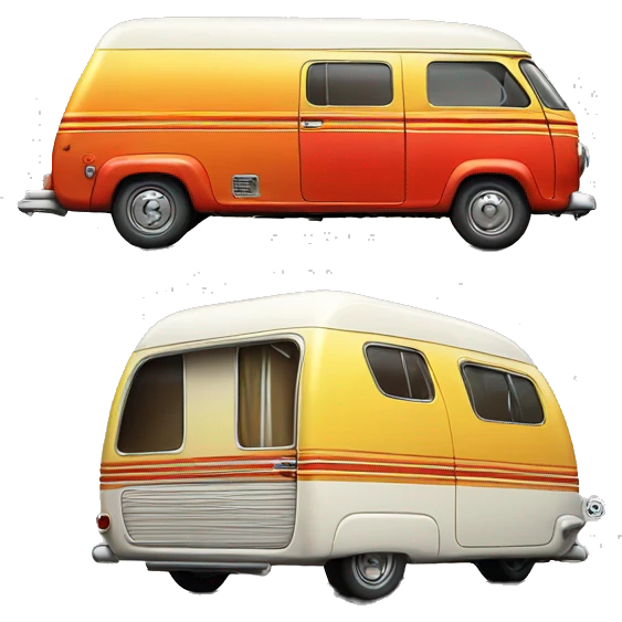 hot rod caravan, 1974 emoji
