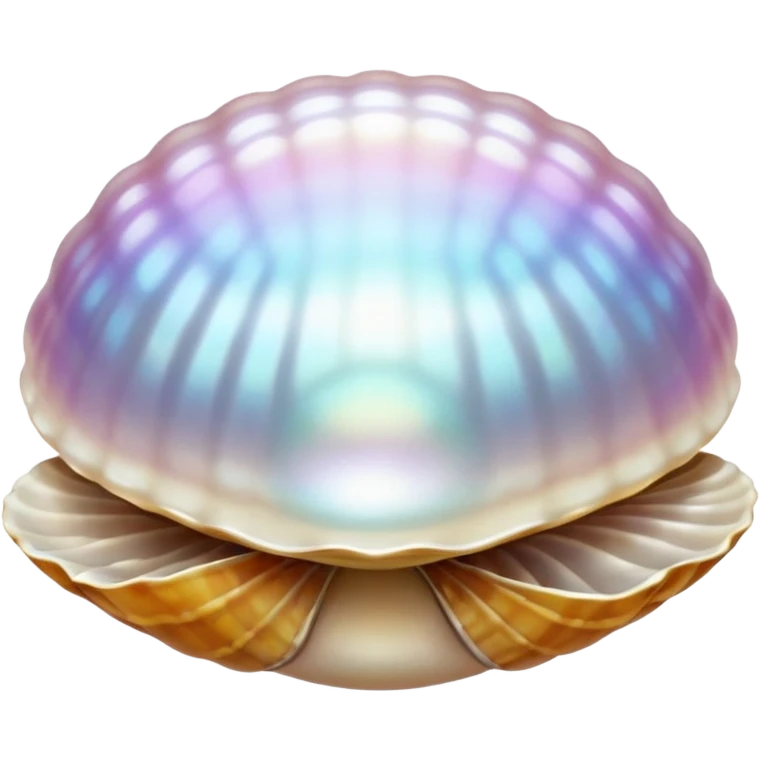 Pearl with clam emoji