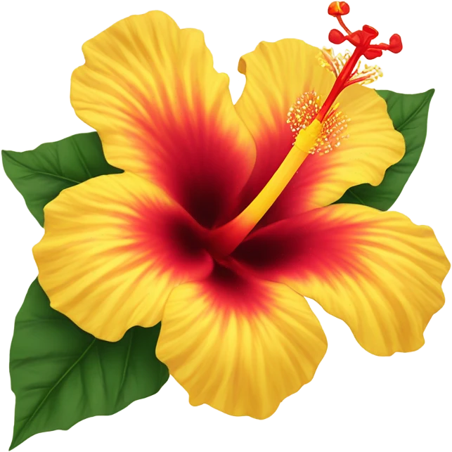 Yellow hibiscus emoji