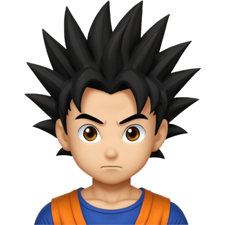 a boy in dragon ball style emoji