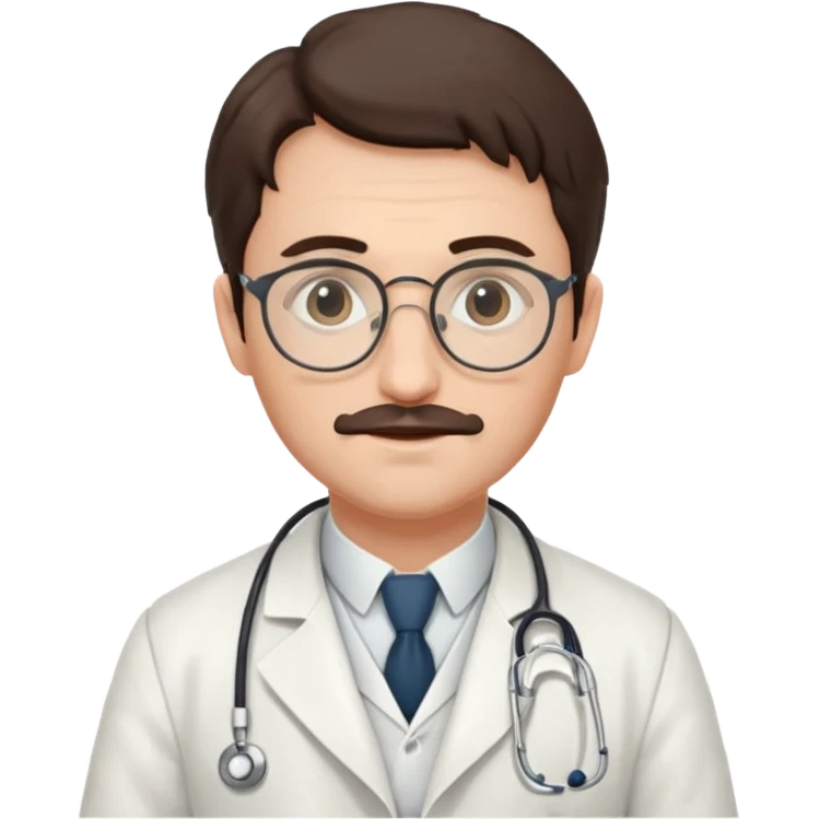 Victorian doctor illustration style emoji