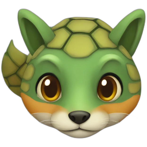 Turtle fox emoji