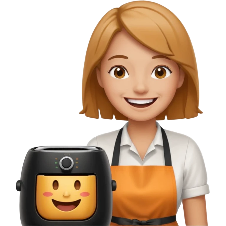 Air fryer Laughing historically emoji