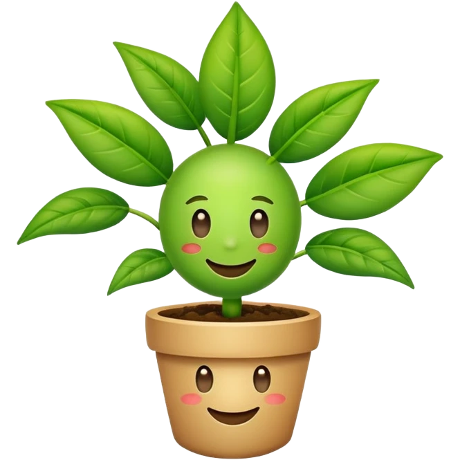 Une plante qui sourit  emoji