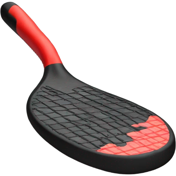 Paddle black red emoji