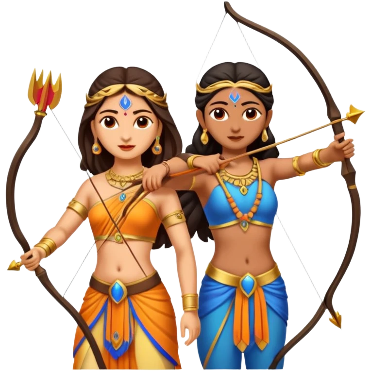 Lord Ram sita with bow emoji
