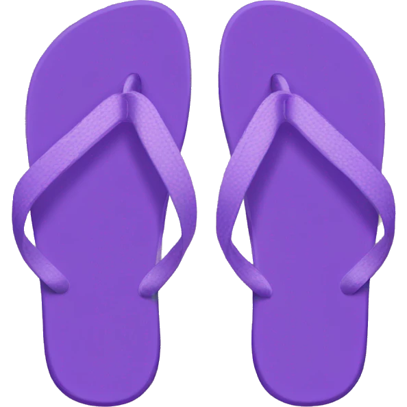 Violet flip flops emoji
