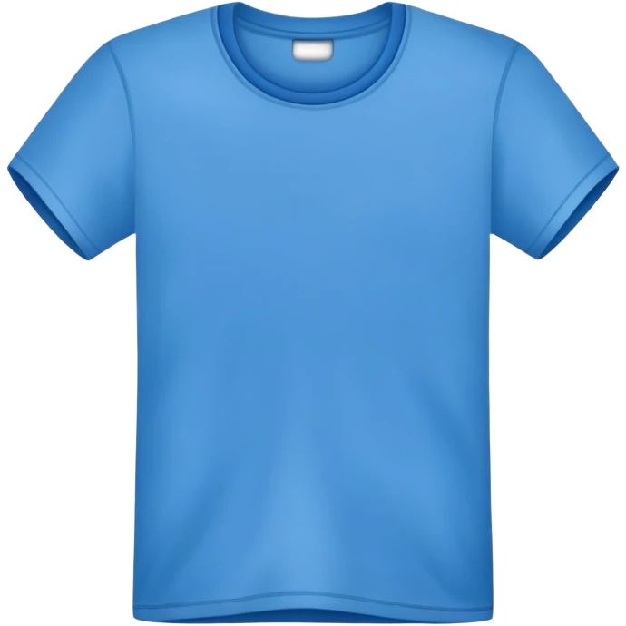 blue t-shirt emoji